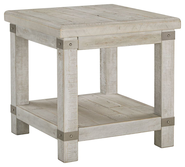 Carynhurst - White Wash Gray - Rectangular End Table Ashley Furniture 