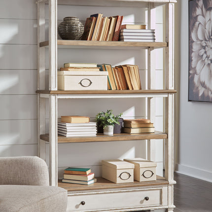 Realyn - Brown / White - Bookcase Ashley Furniture 