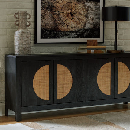 Cliffiings - Black / Natural - Accent Cabinet Signature Design by Ashley® 