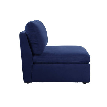 Crosby - Armless Chair - Blue Fabric ACME 