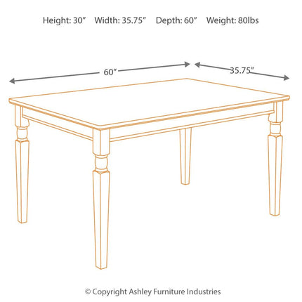 Owingsville - Black / Brown - Rectangular Dining Room Table Signature Design by Ashley® 