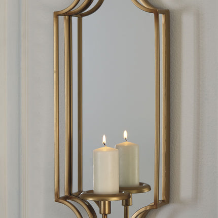 Dumi - Gold Finish - Wall Sconce Ashley Furniture 