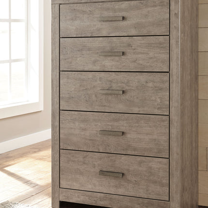 Culverbach - Gray - Five Drawer Chest Ashley Furniture 