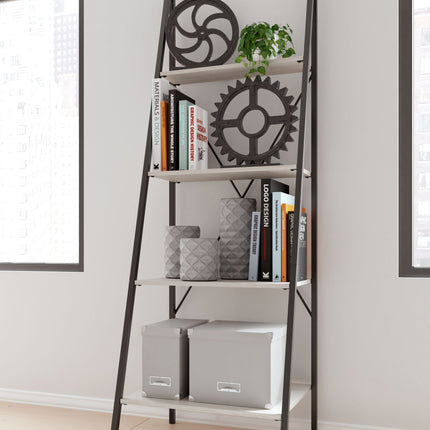 Bayflynn - White / Black - Bookcase - 4 Open Shelves Signature Design by Ashley® 