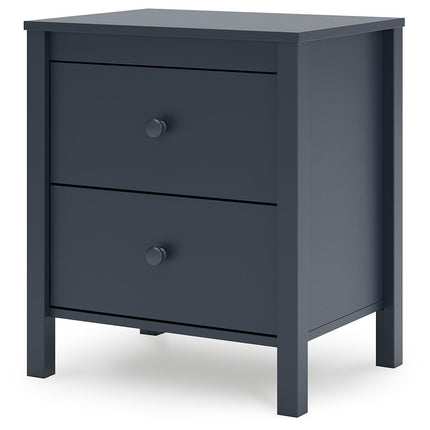 Simmenfort - Navy Blue - Two Drawer Night Stand Signature Design by Ashley® 