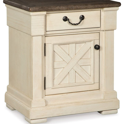 Bolanburg - Antique Brown Light - One Drawer Night Stand Ashley Furniture 