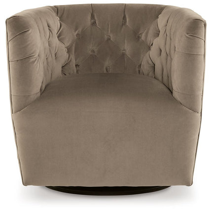 Hayesler - Cocoa - Swivel Accent Chair Signature Design by Ashley® 