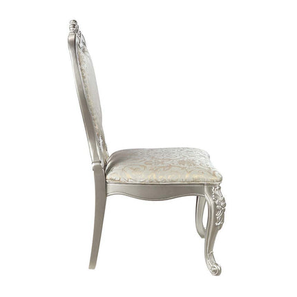 Bently - Side Chair (Set of 2) - Fabric & Champagne Finish ACME 