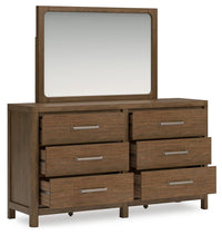 Thumbnail for Cabalynn - Light Brown - Dresser And Mirror - Tony's Home Furnishings