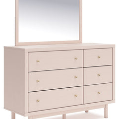 Wistenpine - Blush - Dresser And Mirror - Tony's Home Furnishings