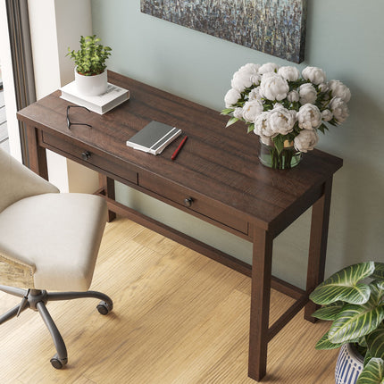 Camiburg - Warm Brown - Home Office Desk - Standalone Ashley Furniture 