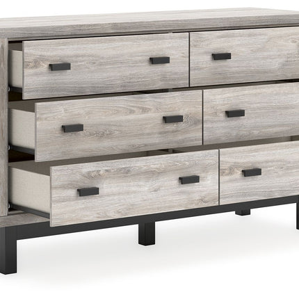 Vessalli - Black / Gray - Six Drawer Dresser Signature Design by Ashley® 