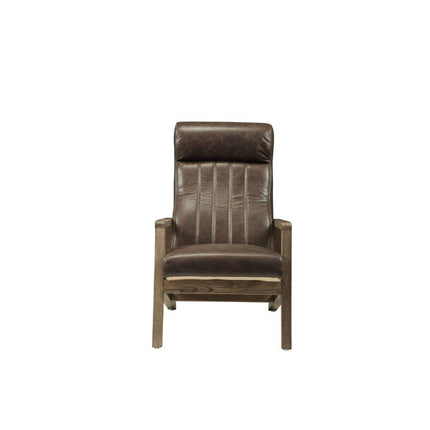 Emint - Accent Chair - Distress Chocolate Top Grain Leather ACME 