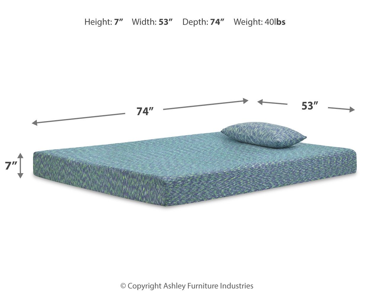 IKidz - Firm Mattress And Pillow - Tony's Home Furnishings