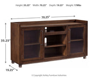 Thumbnail for Starmore - Brown - Xl TV Stand W/Fireplace Option