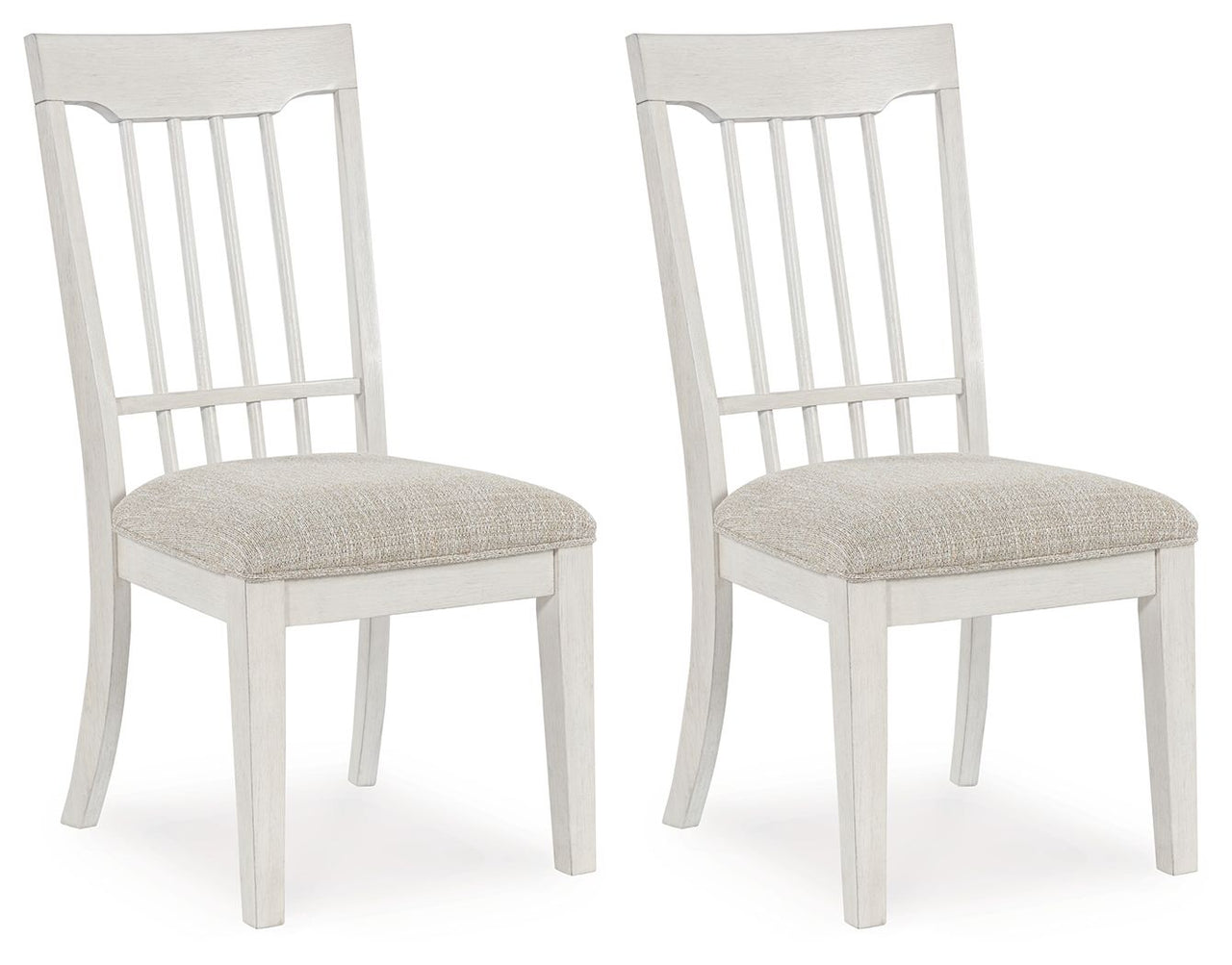 Shaybrock - Antique White / Brown - Dining Upholstered Side Chair (Set of 2) - Tony's Home Furnishings