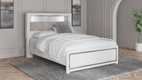 Thumbnail for Altyra - White - Queen Panel Bookcase Bed With Roll Slats - Tony's Home Furnishings