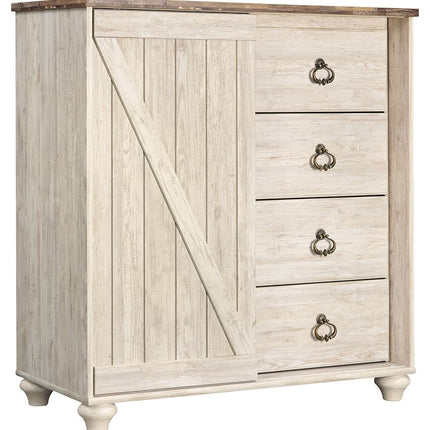 Willowton - Whitewash - Dressing Chest Ashley Furniture 