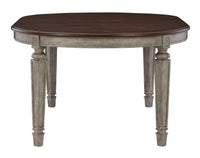 Thumbnail for Lodenbay - Antique Gray - Oval Dining Room Extension Table