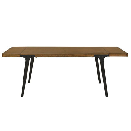 Hillary - Dining Table With 2 Leaves - Walnut & Black ACME 