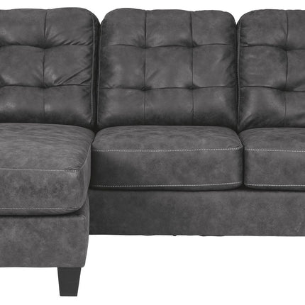 Venaldi - Gunmetal - Sofa Chaise Queen Sleeper Ashley Furniture 