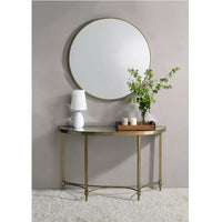 Thumbnail for Aditya - Console Table With Mirror - Antique Brass - Tony's Home Furnishings