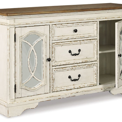 Realyn - Chipped White - Dining Room Server Ashley Furniture 