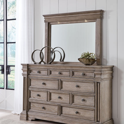 Blairhurst - Light Grayish Brown - Dresser And Mirror Signature Design by Ashley® 