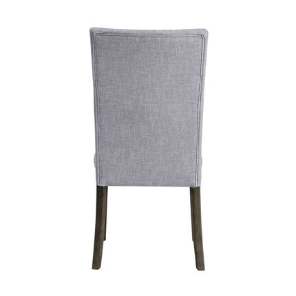 Merel - Side Chair (Set of 2) - Gray Linen & Gray Oak ACME 