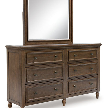 Sturlayne - Brown - Dresser And Mirror - Tony's Home Furnishings