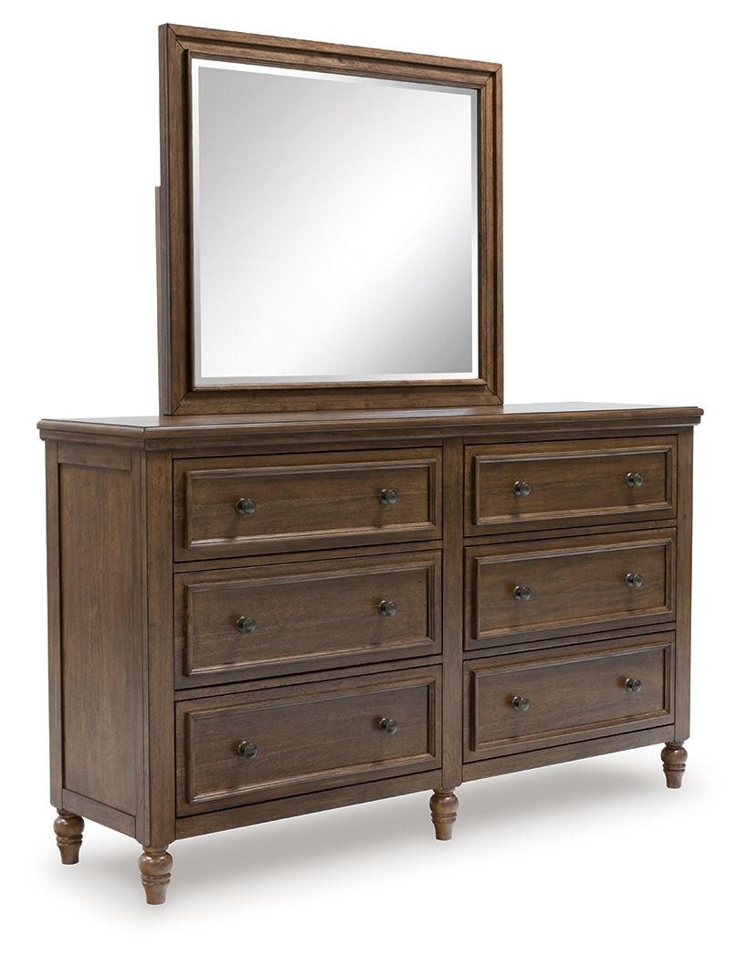 Sturlayne - Brown - Dresser And Mirror - Tony's Home Furnishings