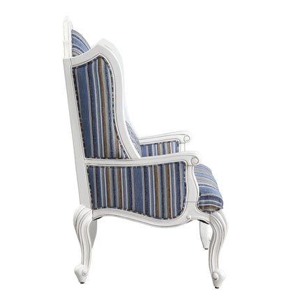 Ciddrenar - Chair - Fabric & White Finish ACME 