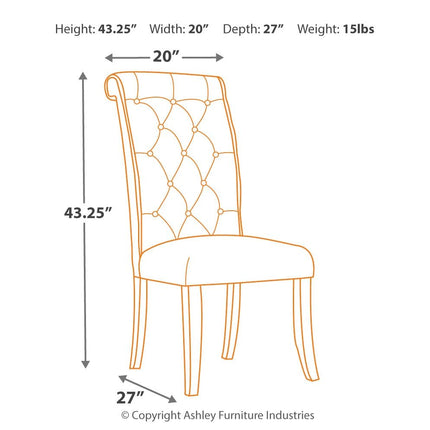 Tripton - Side Chair Signature Design by Ashley® 