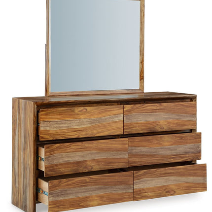 Dressonni - Brown - Dresser And Mirror Signature Design by Ashley® 