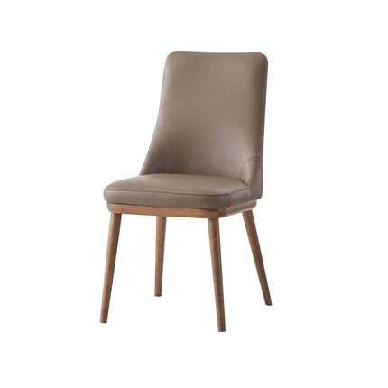 Rashean - Side Chair (Set of 2) - Brown & Walnut - Tony's Home Furnishings