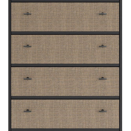 Charlang - Black / Gray - Five Drawer Chest Signature Design by Ashley® 