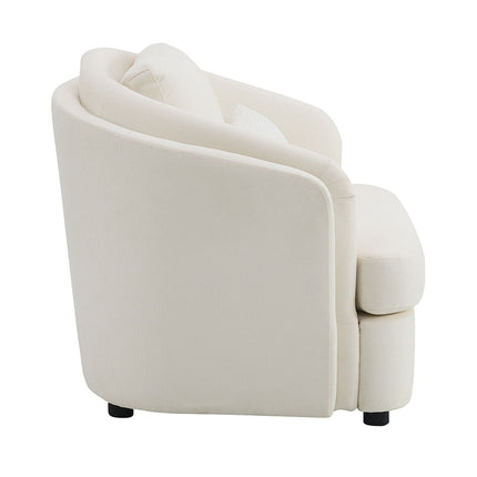 Mariko - Chair With Pillow - Beige Linen ACME 