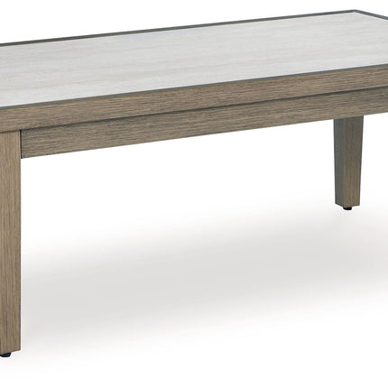 Rainier Ranch - Brown / Beige - Rectangular Cocktail Table Signature Design by Ashley® 