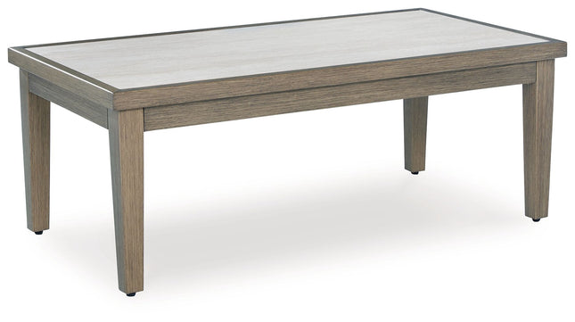 Rainier Ranch - Brown / Beige - Rectangular Cocktail Table Signature Design by Ashley® 