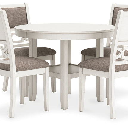 Erinberg - Antique White - Dining Room Table Set (Set of 5) Signature Design by Ashley® 