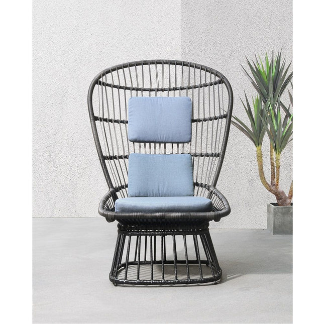 Qudrat - Patio Lounge Chair - Black ACME 