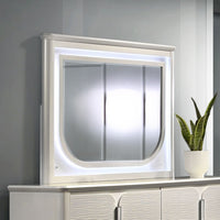 Laveda - Mirror With LED - Pearl White Finish - Tony's Home Furnishings