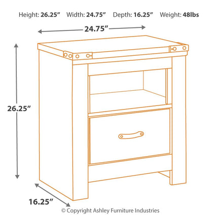 Trinell - Night Stand Ashley Furniture 