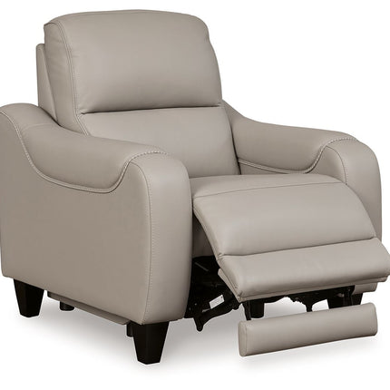 Mercomatic - Power Recliner With Adj Headrest Signature Design by Ashley® 