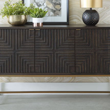 Elinmore - Brown / Gold Finish - Accent Cabinet Ashley Furniture 