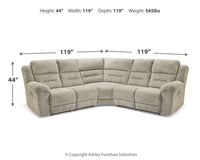 Thumbnail for Family Den - Pewter - 3-Piece Power Reclining Sectional With 2 Loveseats - Tony's Home Furnishings