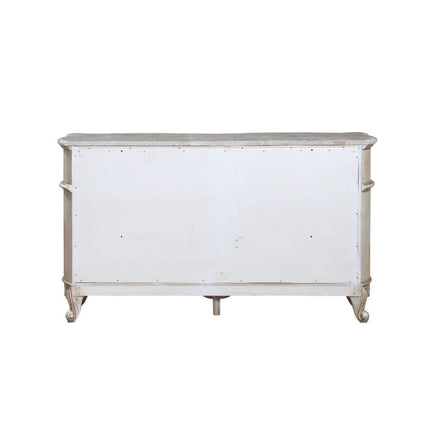 Gorsedd - Dresser - Marble & Antique White ACME 