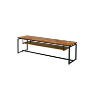 Jurgen - TV Stand - Oak & Black - Tony's Home Furnishings