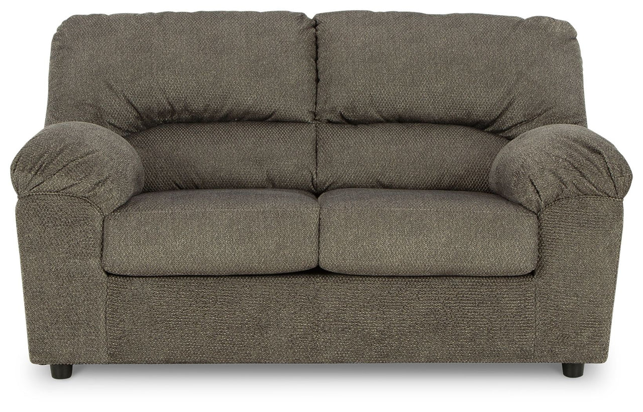 Norlou - Flannel - Loveseat - Tony's Home Furnishings