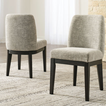 Burkhaus - Beige / Dark Brown - Dining Uph Side Chair (Set of 2) Signature Design by Ashley® Yakima WA